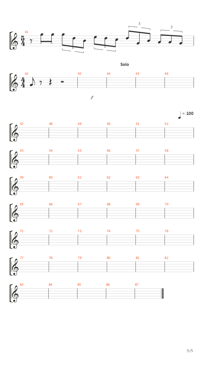 On The Turning Away吉他谱