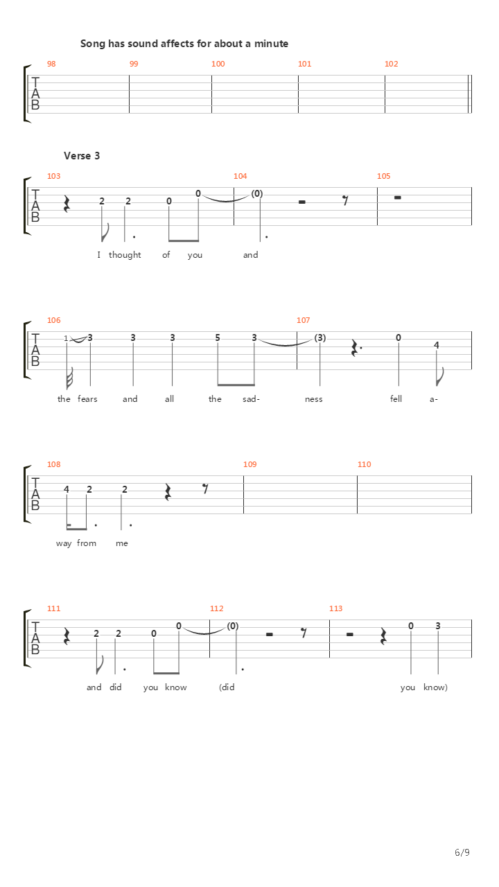 Poles Apart吉他谱