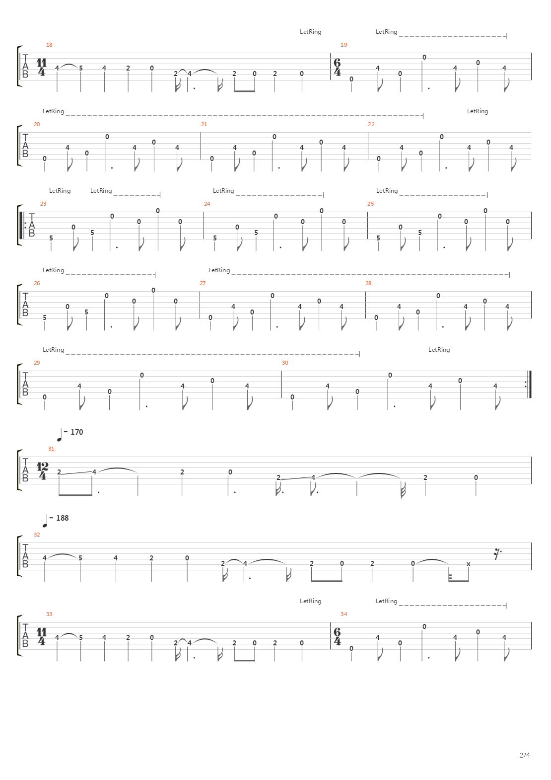 Poles Apart吉他谱