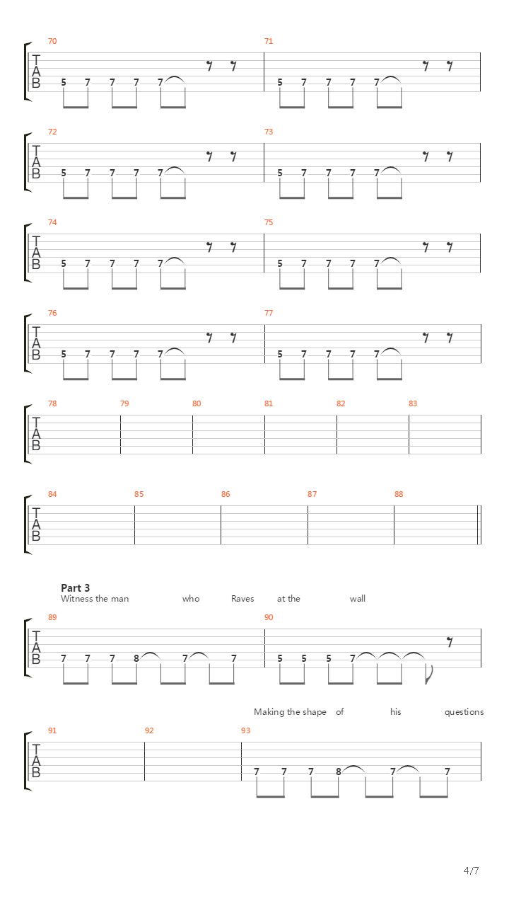 Set The Controls For The Heart Of The Sun吉他谱