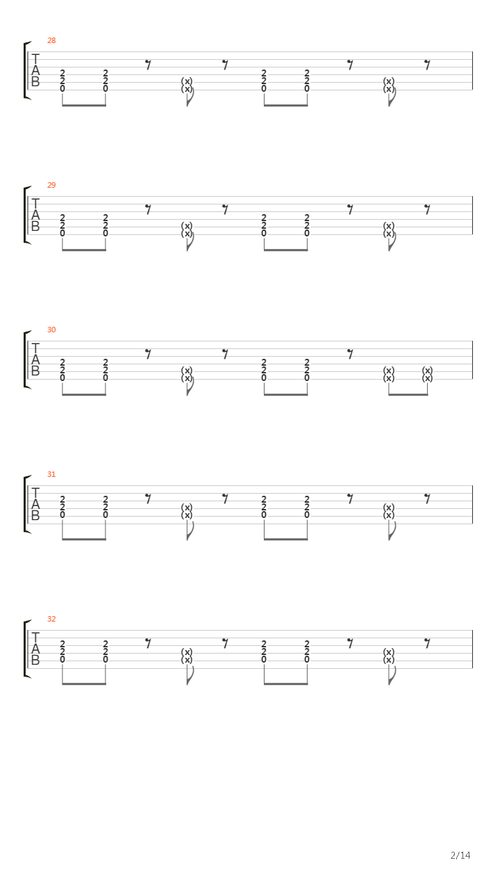 Sheep吉他谱