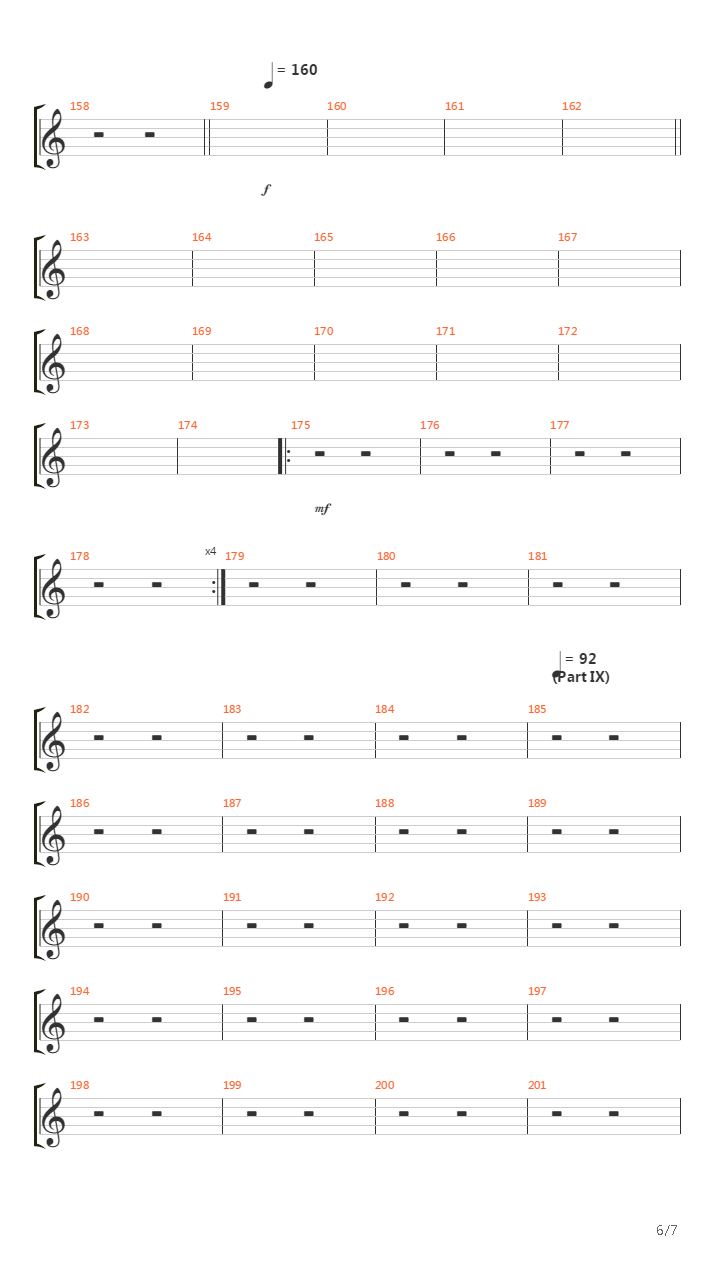 Shine On You Crazy Diamond Parts Vi - Ix吉他谱