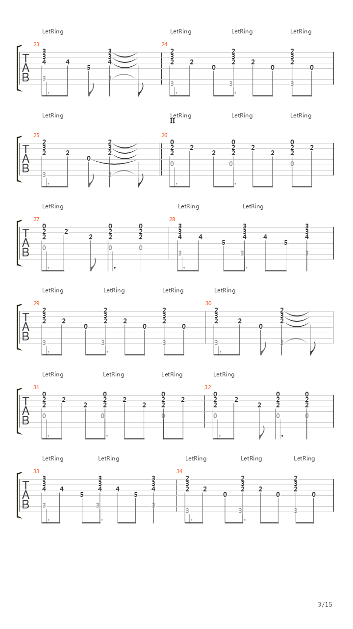 Summer 68吉他谱