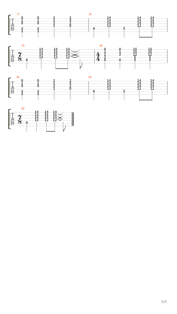 The Narrow Way Part 3吉他谱