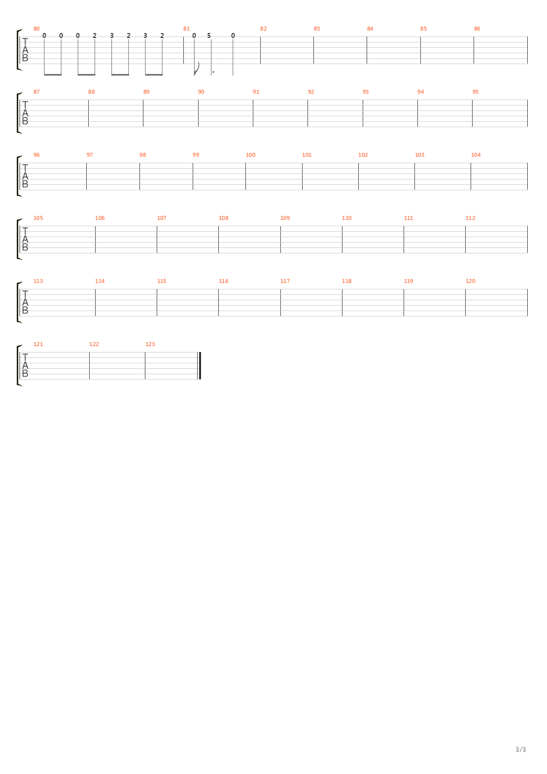 The Trial吉他谱