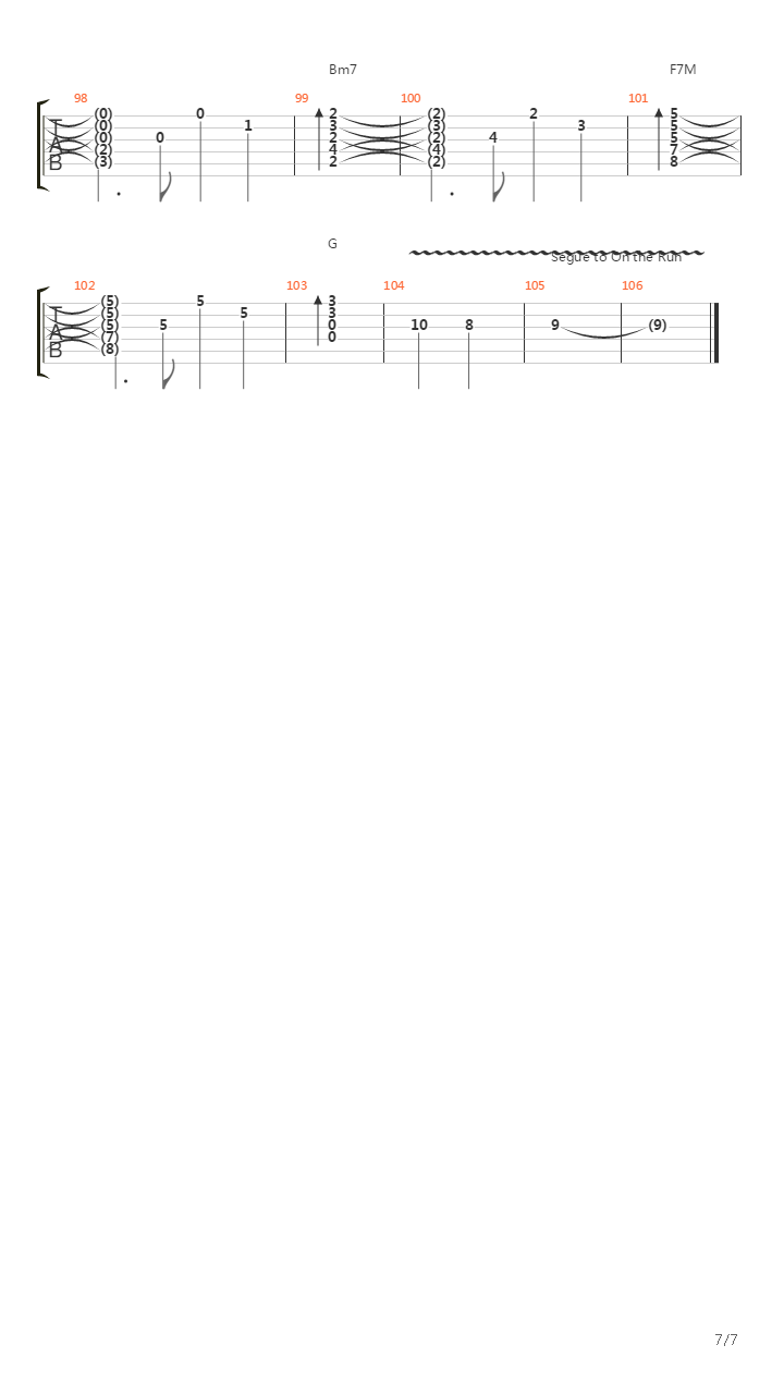 Time吉他谱