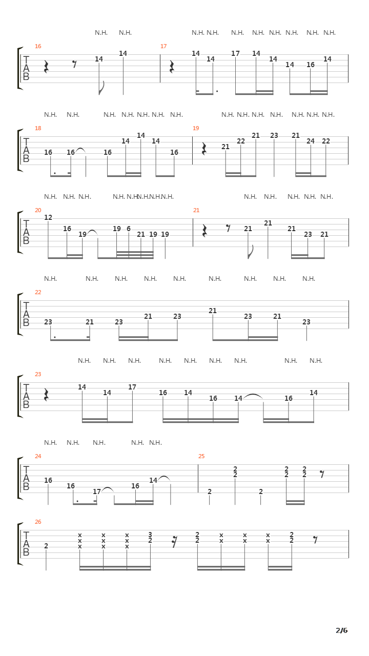 Time吉他谱