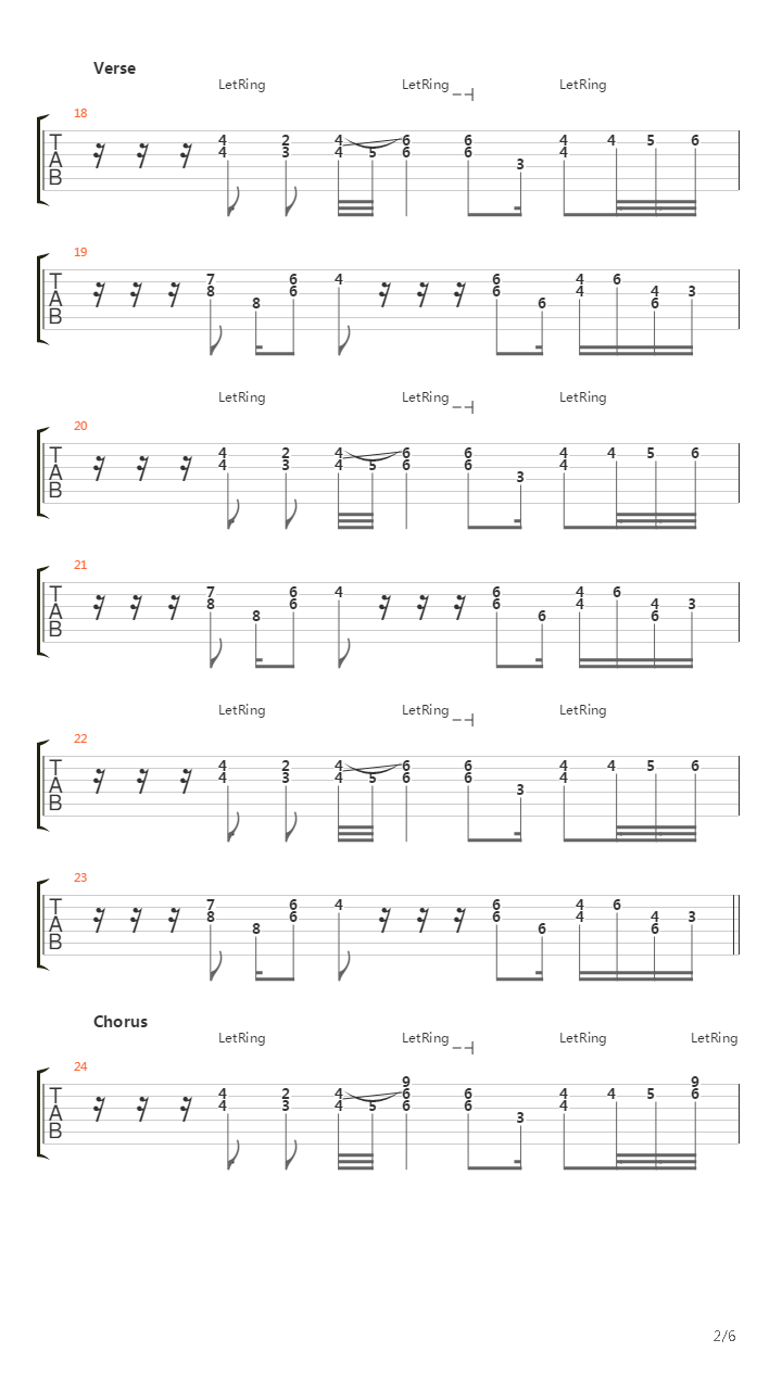 15 Step吉他谱