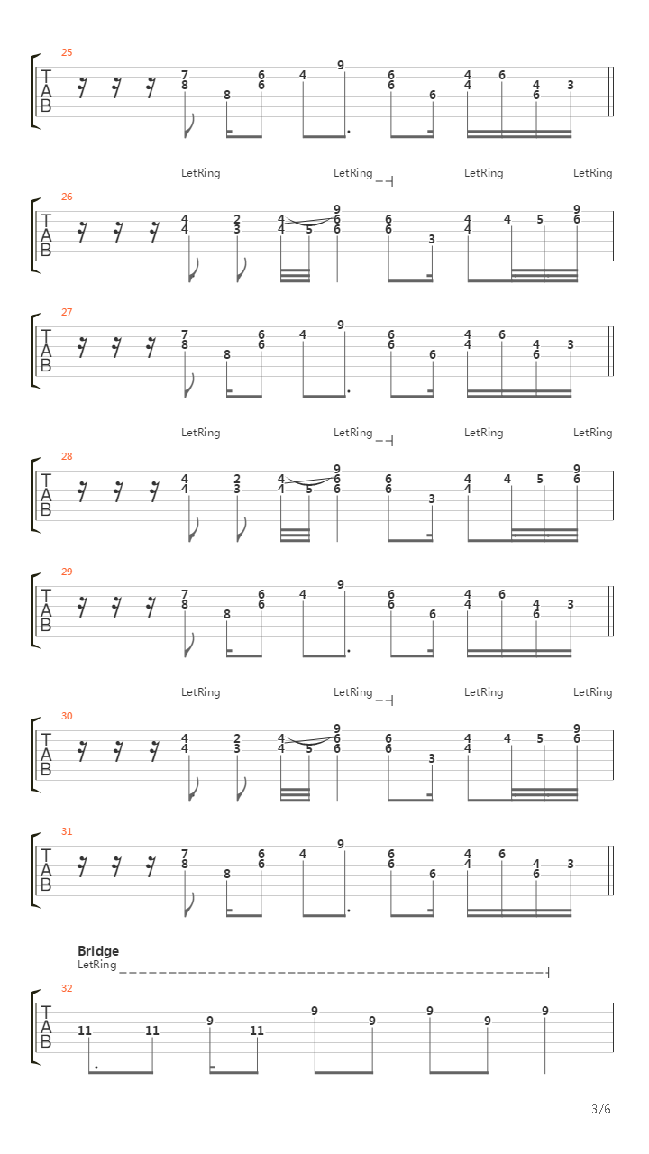 15 Step吉他谱