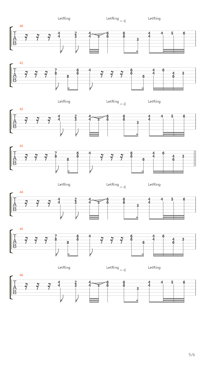 15 Step吉他谱