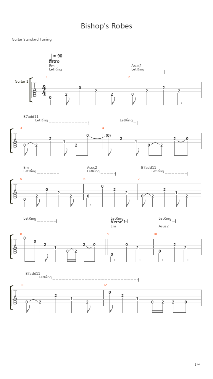 Bishops Robes吉他谱