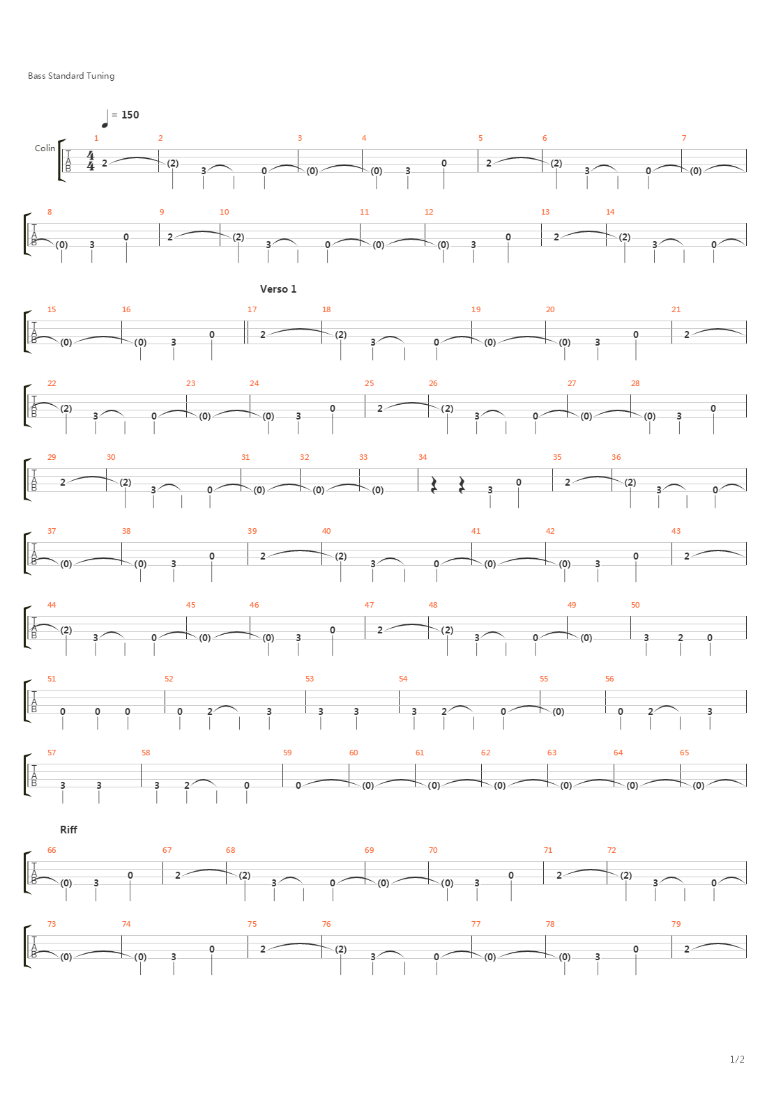 Climbing Up The Walls吉他谱