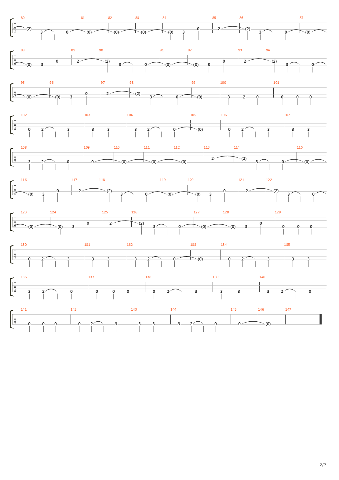 Climbing Up The Walls吉他谱