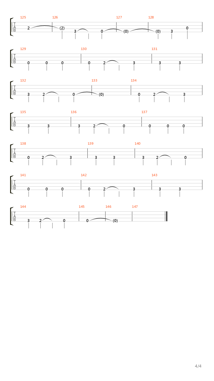 Climbing Up The Walls吉他谱