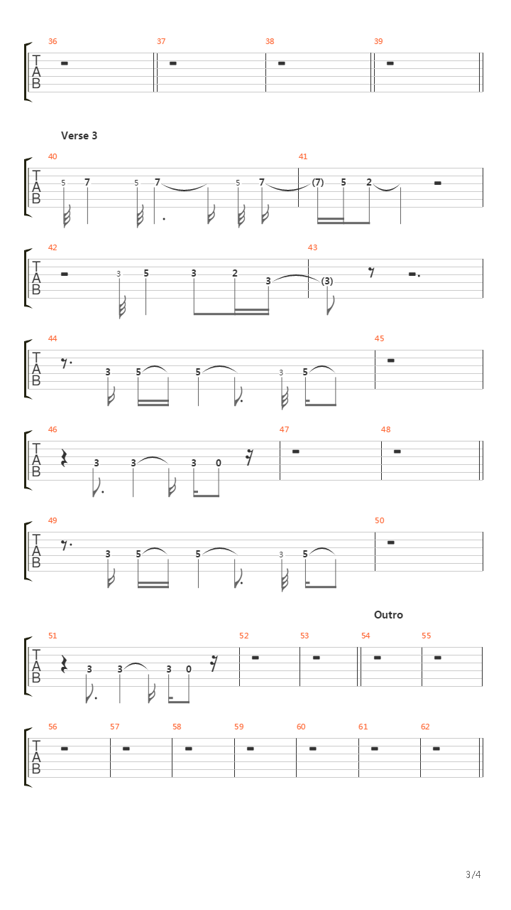 Codex吉他谱