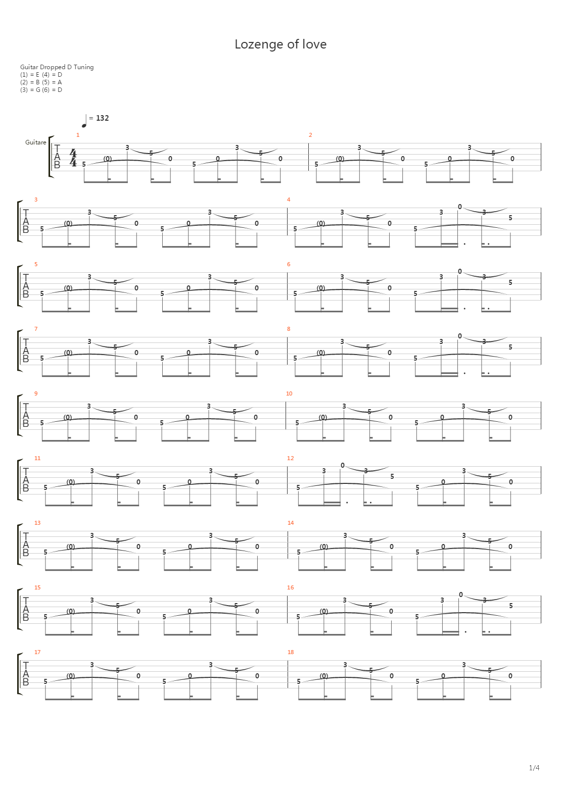 Lozenge Of Love吉他谱