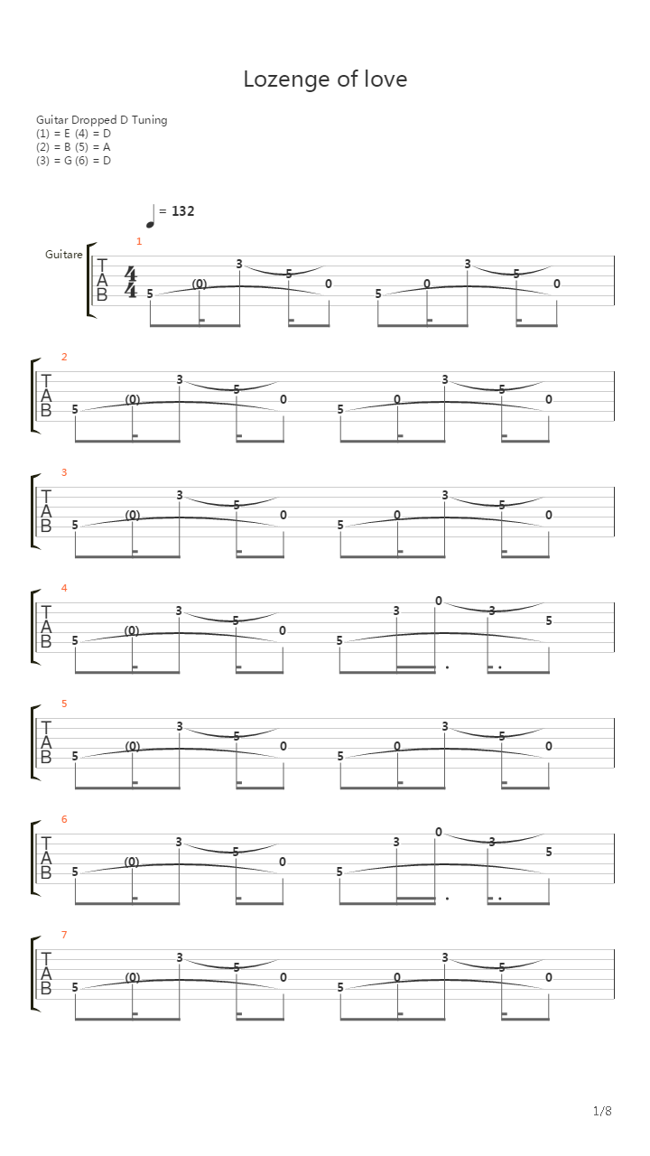 Lozenge Of Love吉他谱