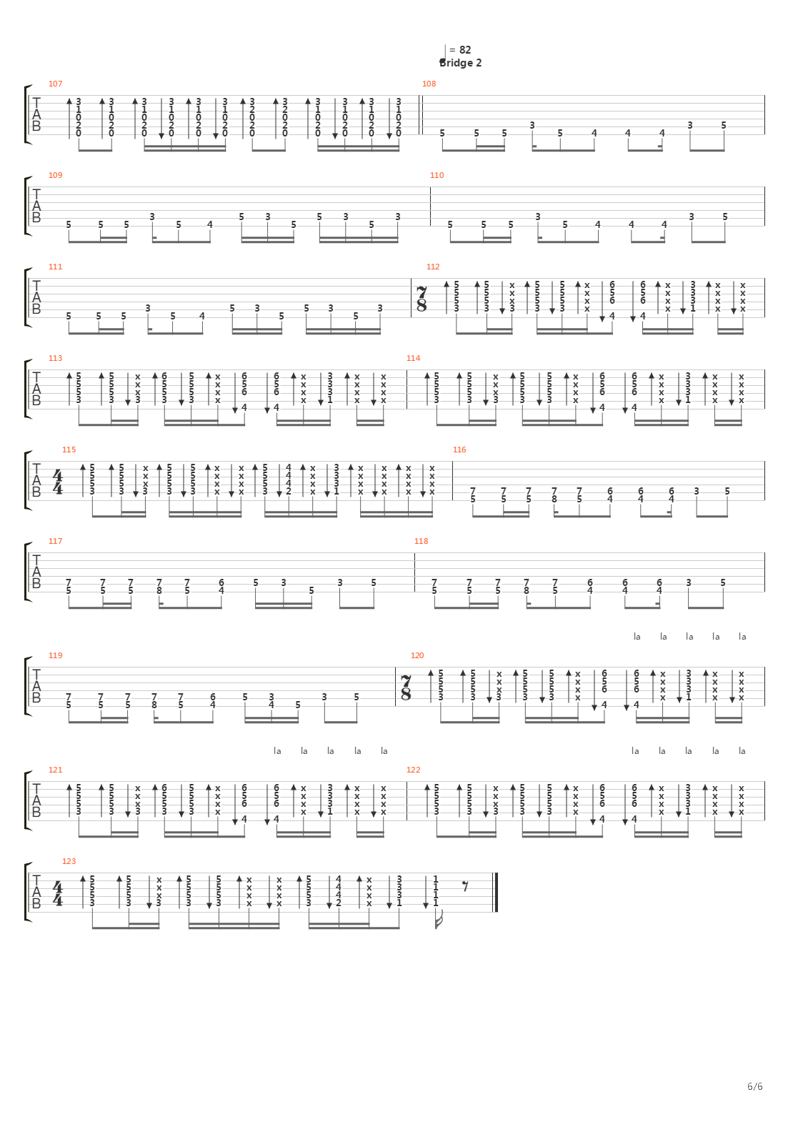 Paranoid Android吉他谱