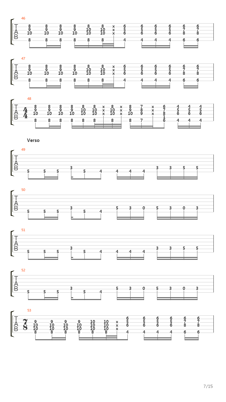 Paranoid Android吉他谱