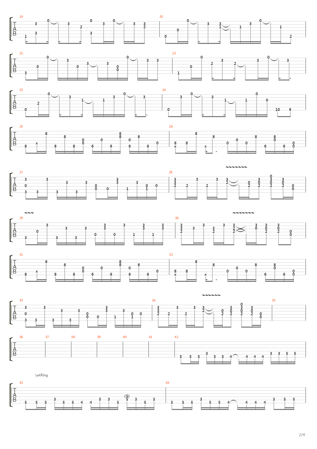 Paranoid Android吉他谱