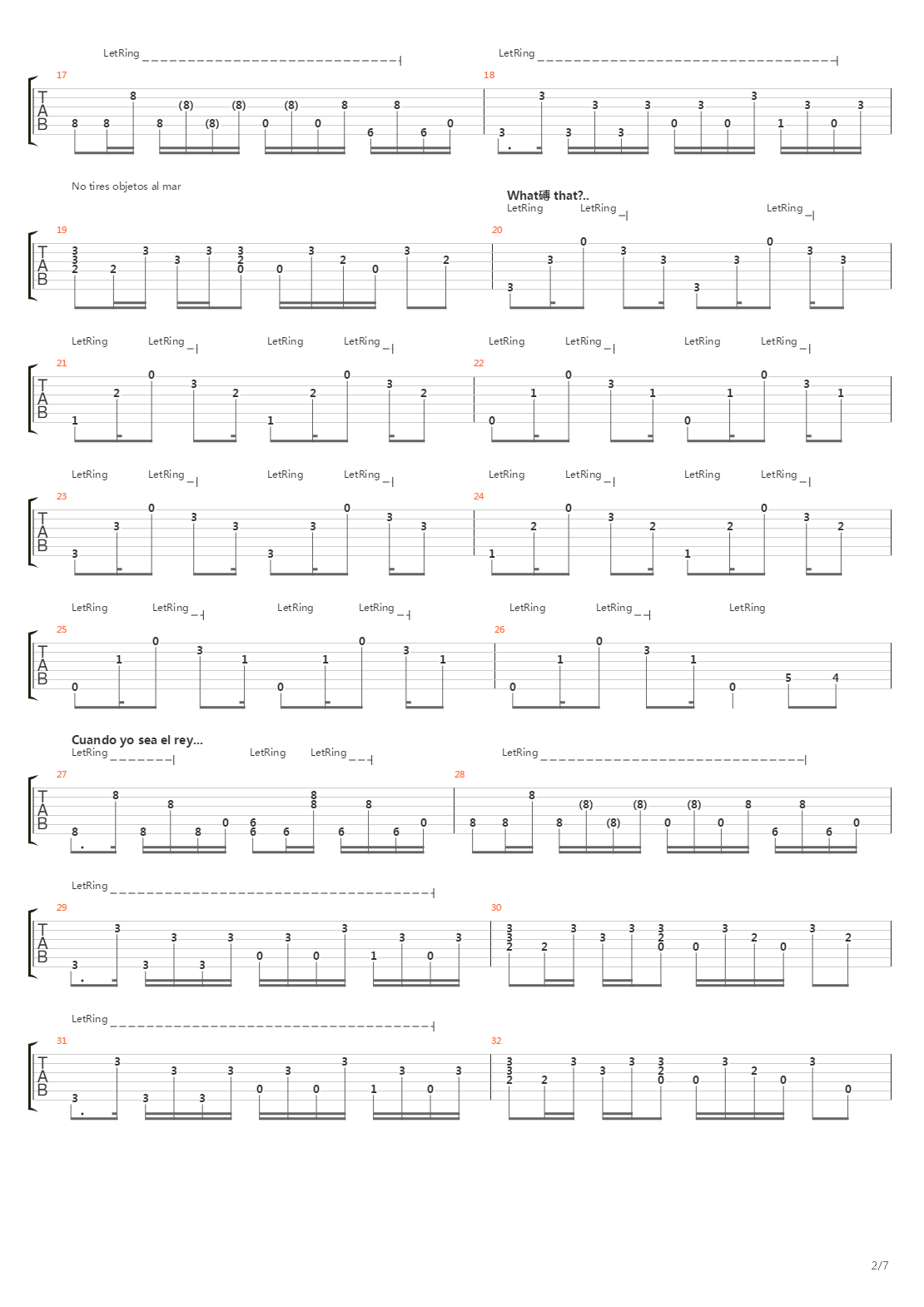 Paranoid Android吉他谱