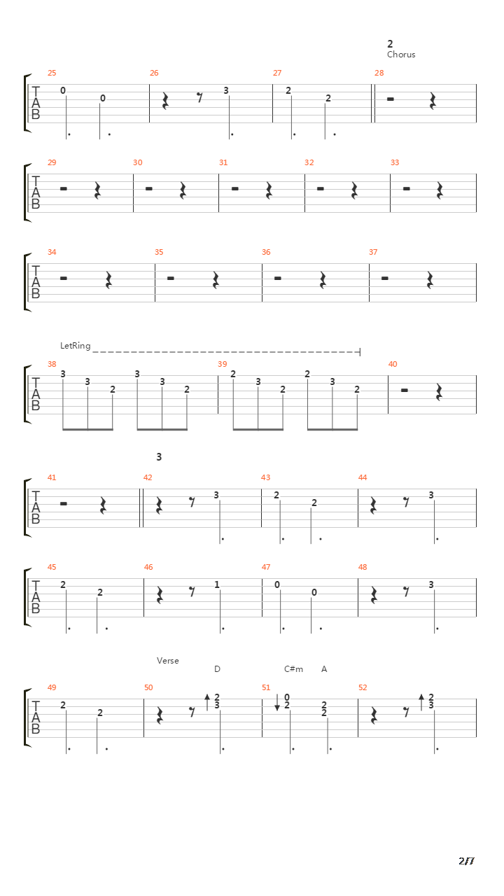 Sulk吉他谱