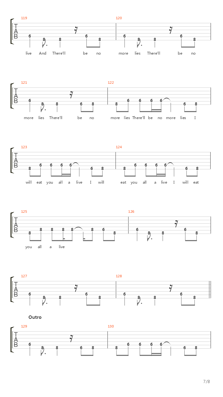 Where I End And You Begin吉他谱