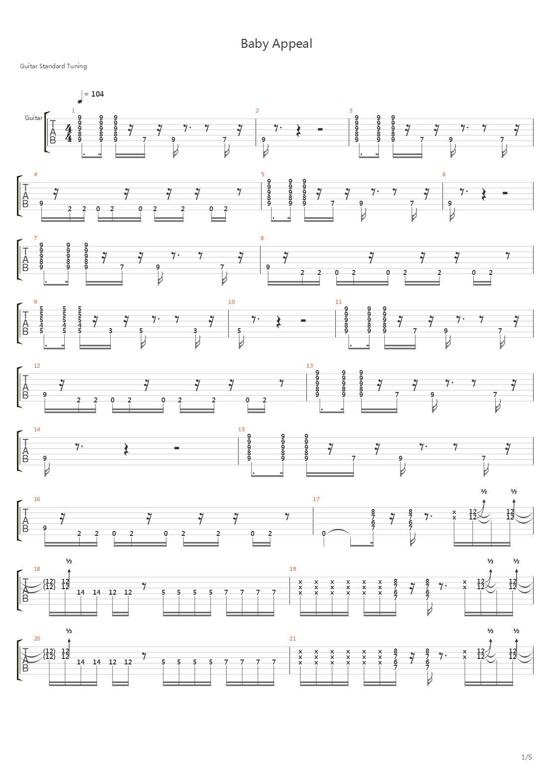 Baby Appeal吉他谱