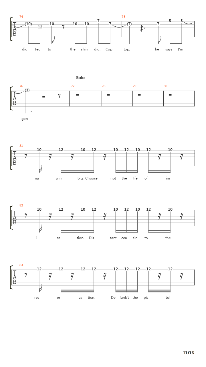 Cant Stop(10)吉他谱