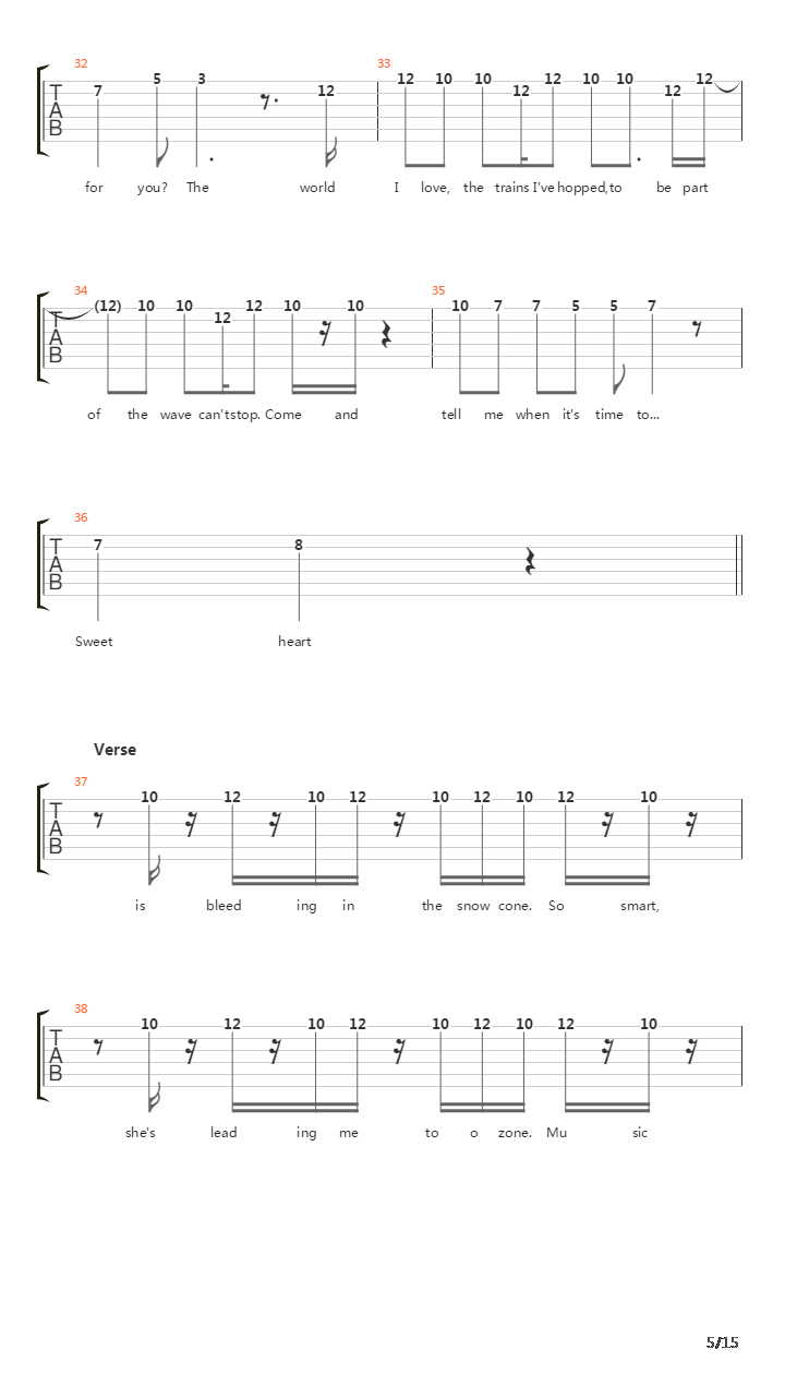 Cant Stop(10)吉他谱