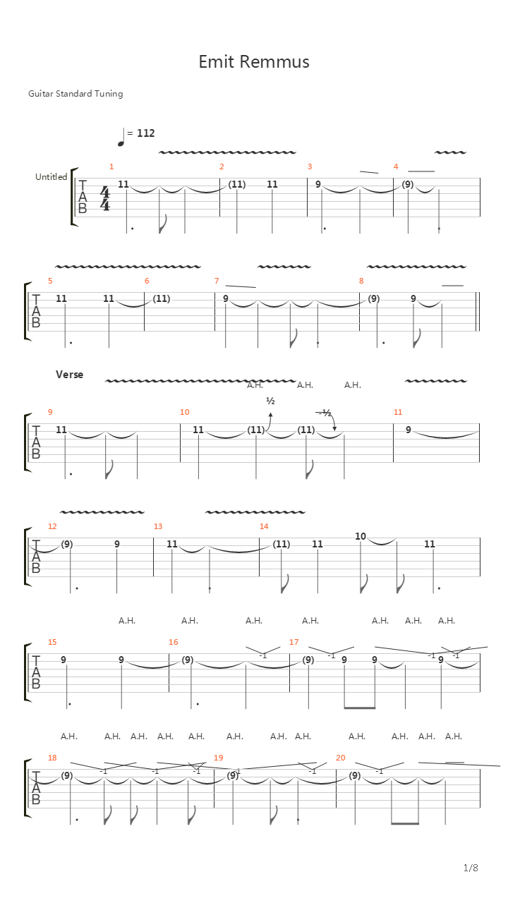 Emit Remmus吉他谱