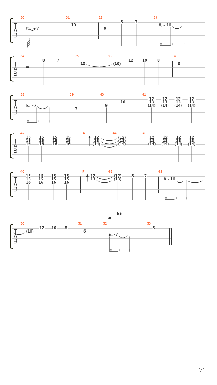 Instrumental 1吉他谱