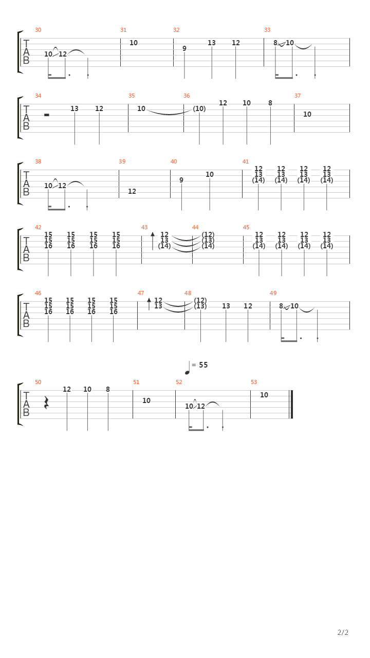 Instrumental 1吉他谱