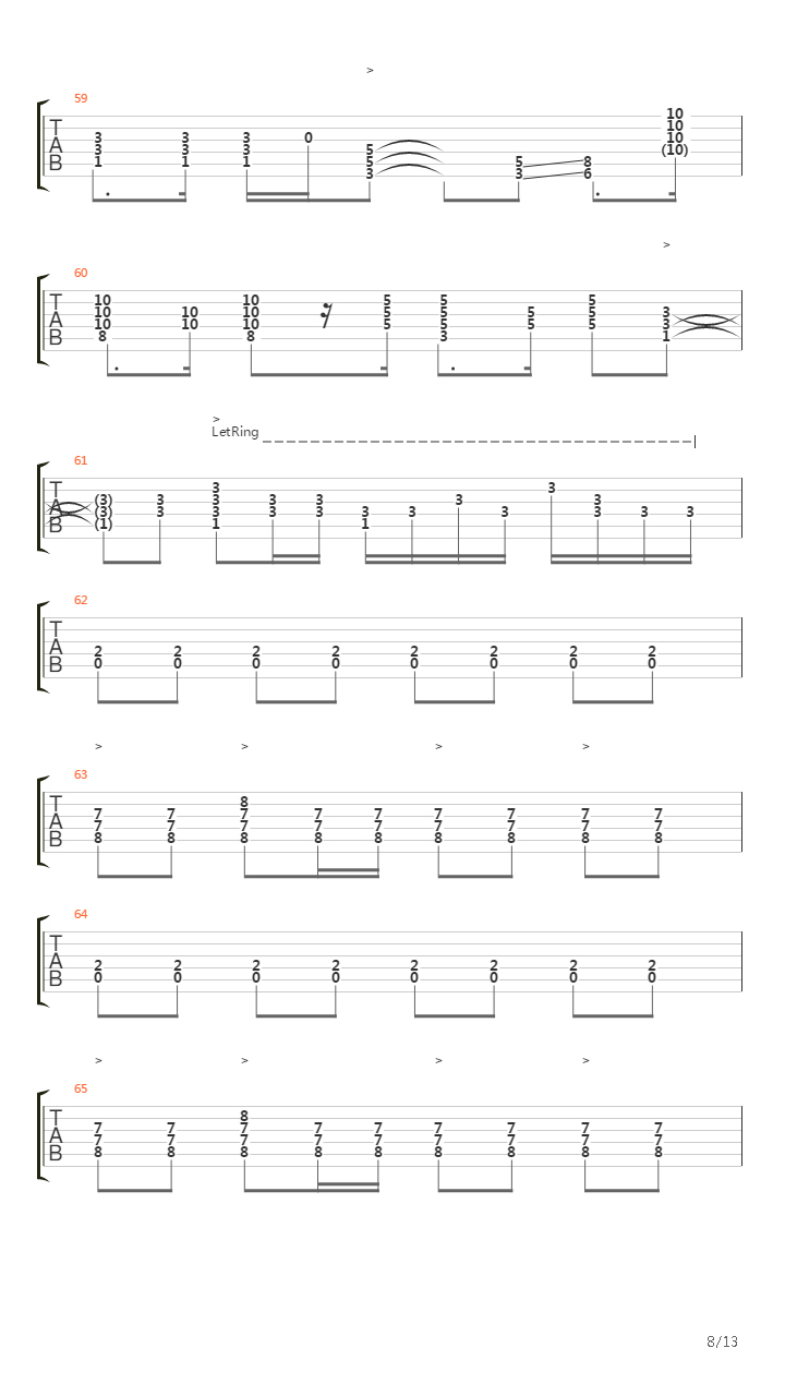 Knock Me Down吉他谱