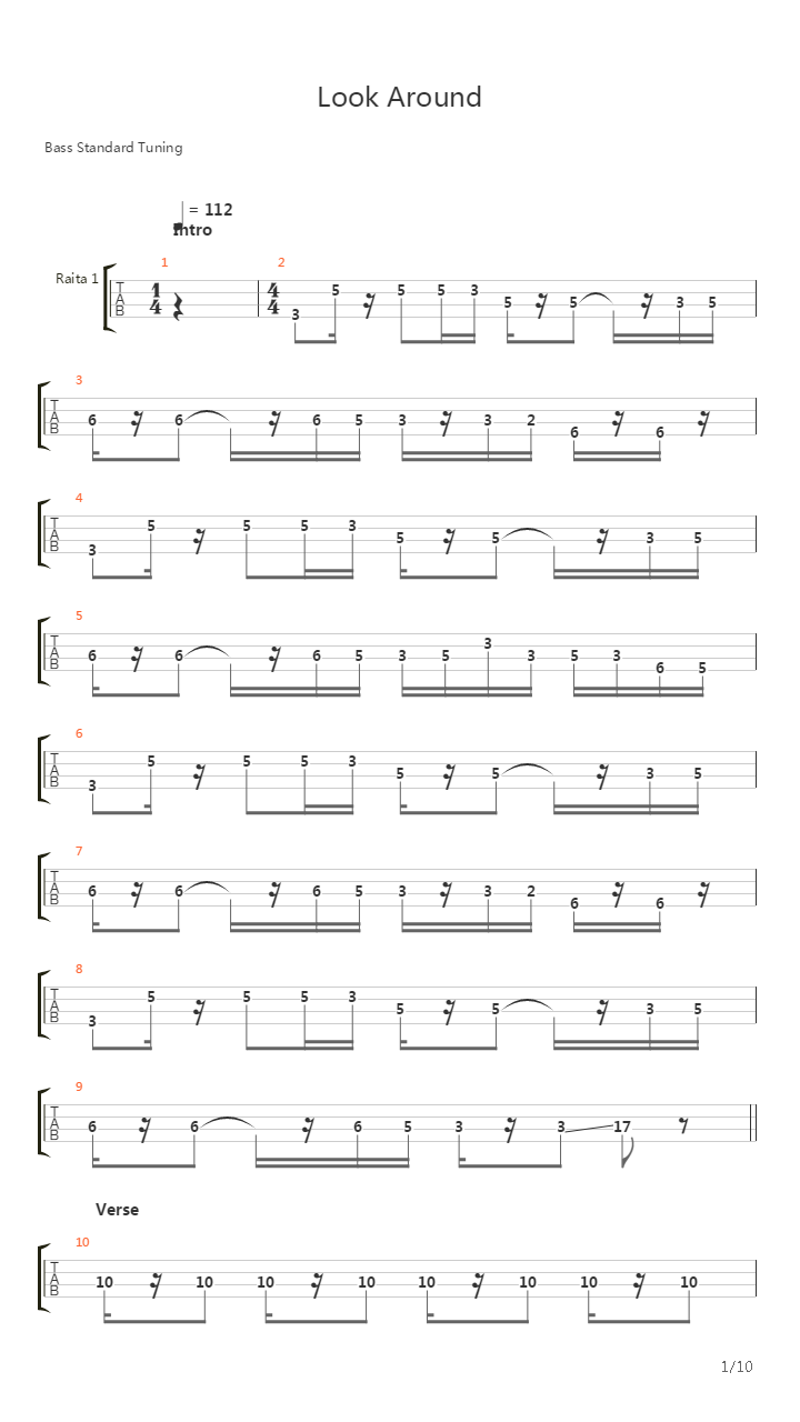 Look Around吉他谱