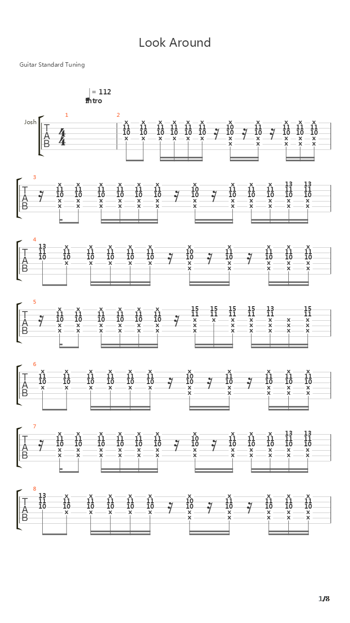 Look Around吉他谱