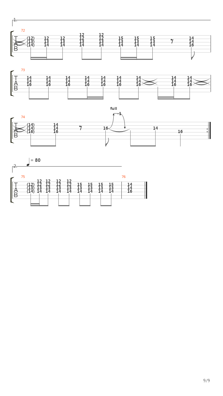 Minor Thing吉他谱