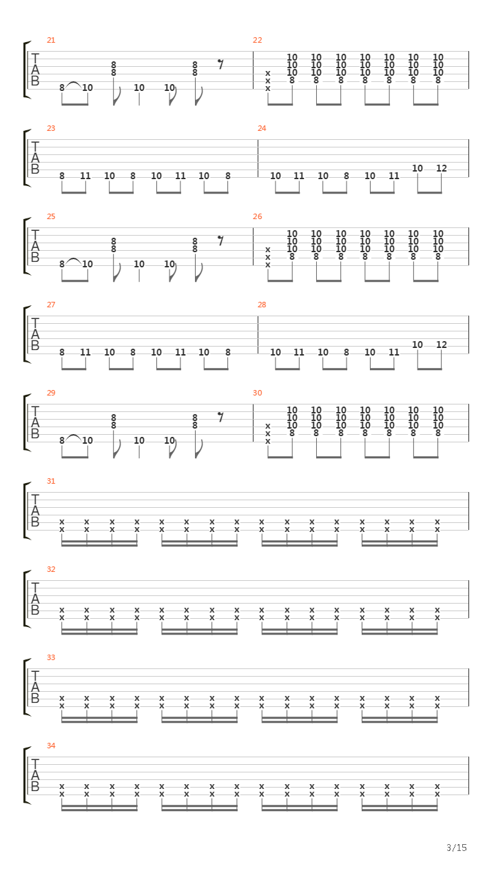 Parallel Universe吉他谱