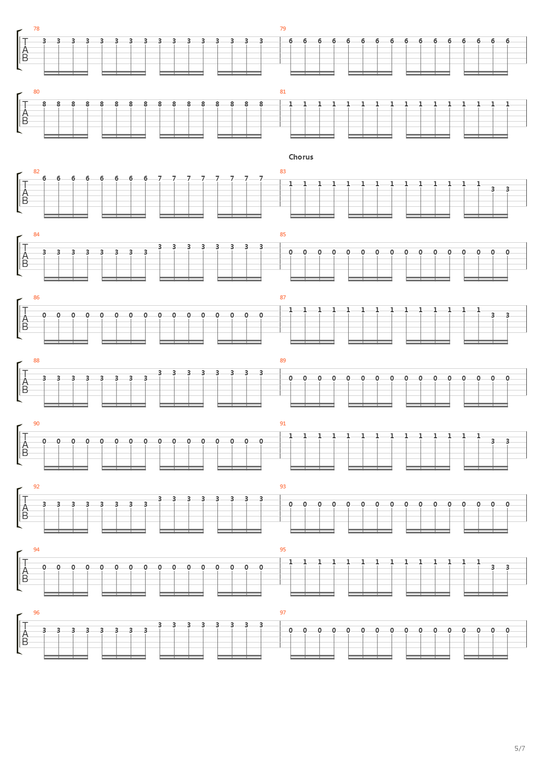 Parallel Universe吉他谱