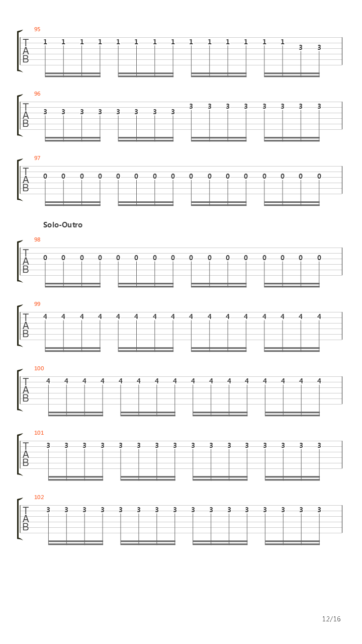 Parallel Universe吉他谱