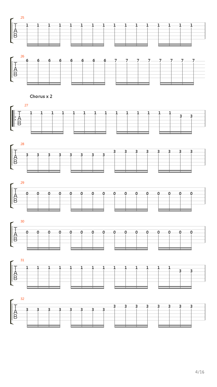 Parallel Universe吉他谱