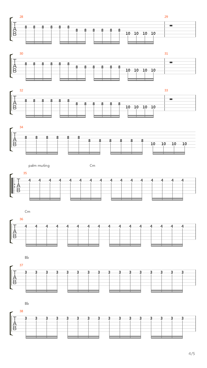 Parallel Universe吉他谱