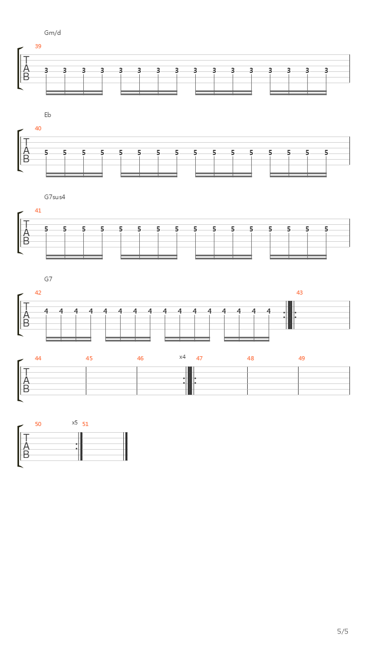 Parallel Universe吉他谱