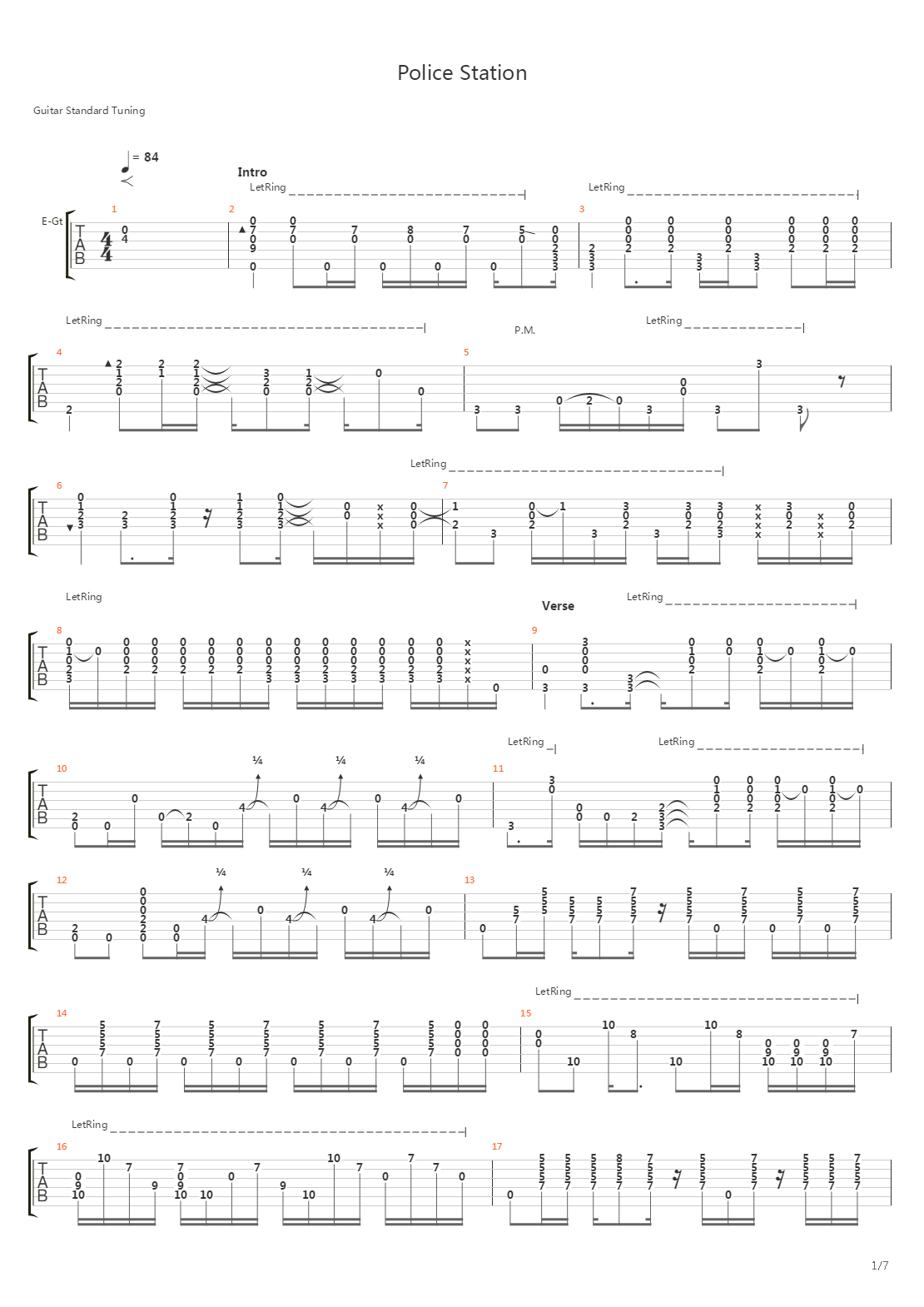 Police Station吉他谱