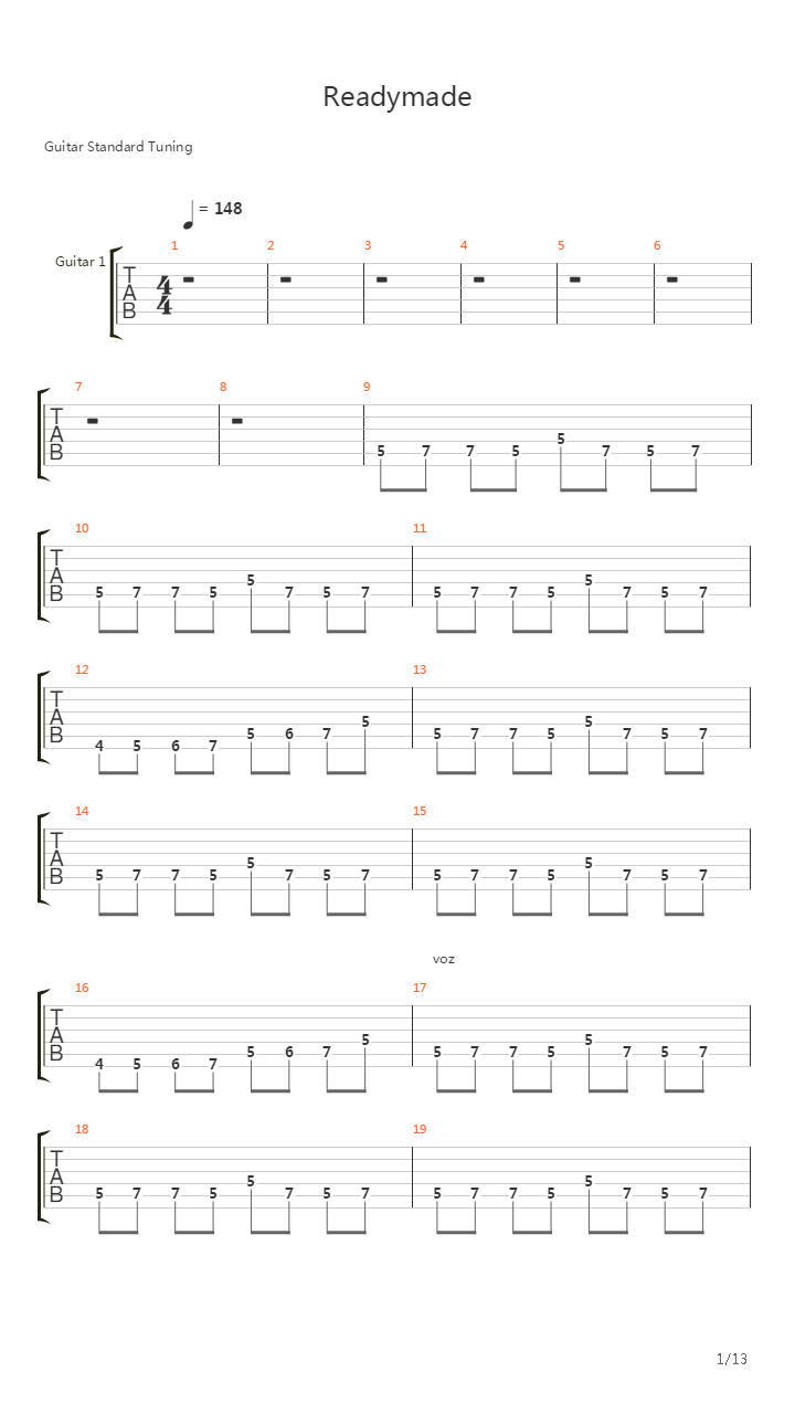 Ready Made吉他谱
