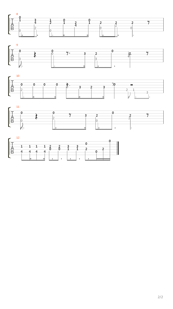 Cave Story(洞窟物语) - Jenka 1吉他谱