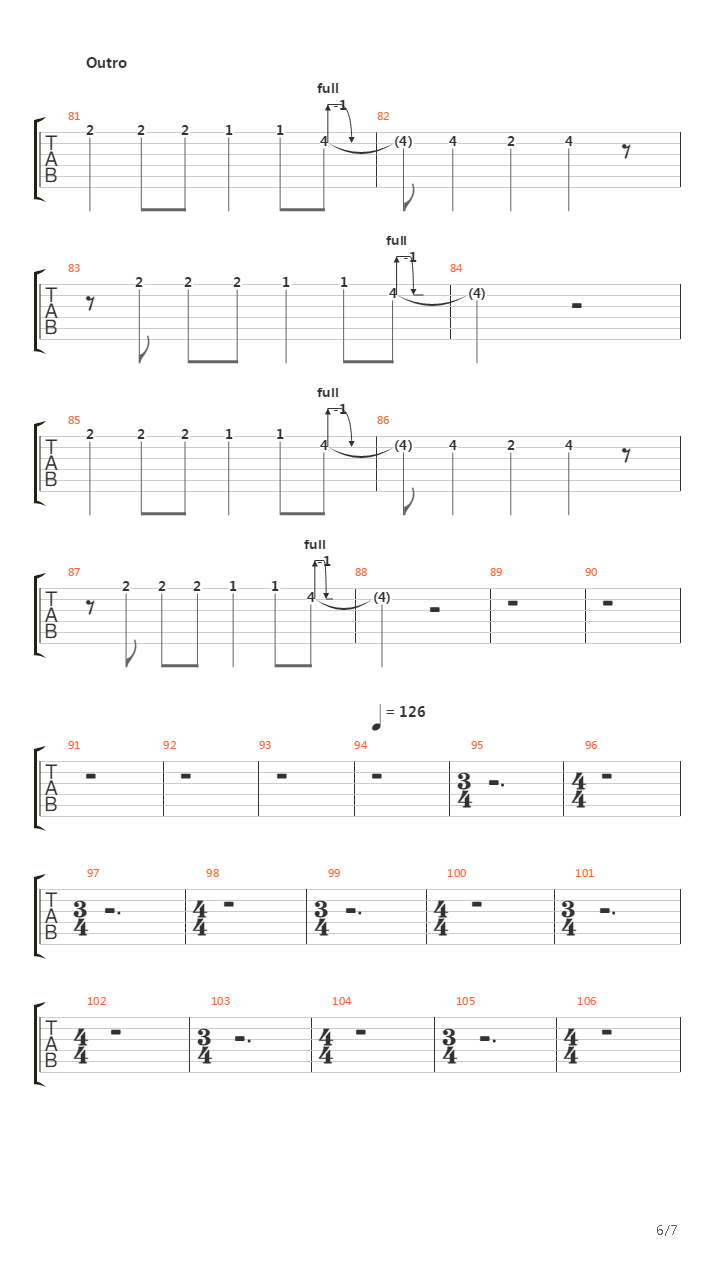 Slow Cheetah(11)吉他谱