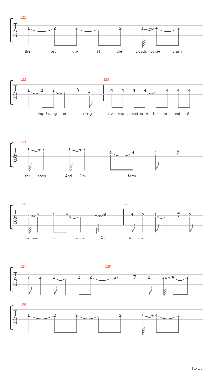 Stadium Arcadium吉他谱