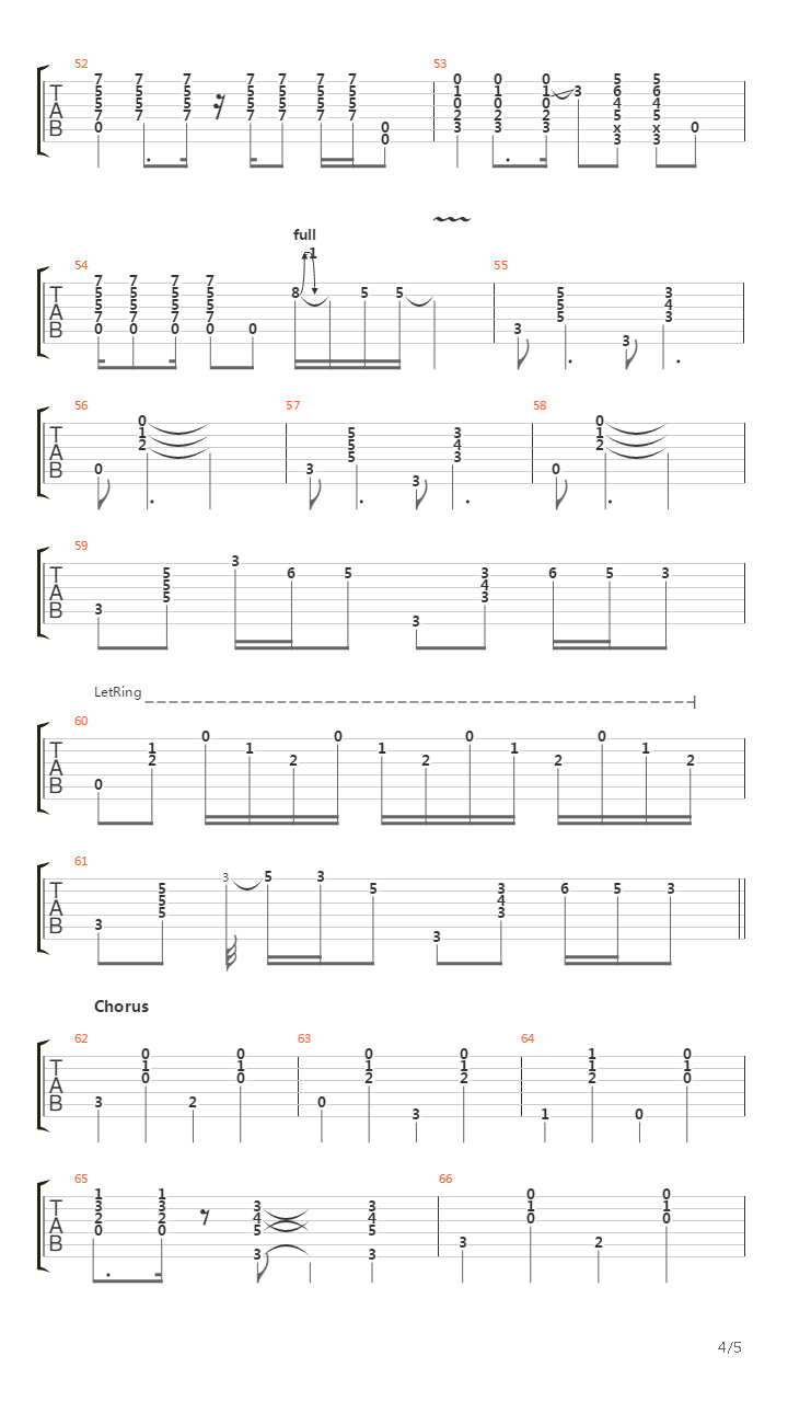 Tear吉他谱