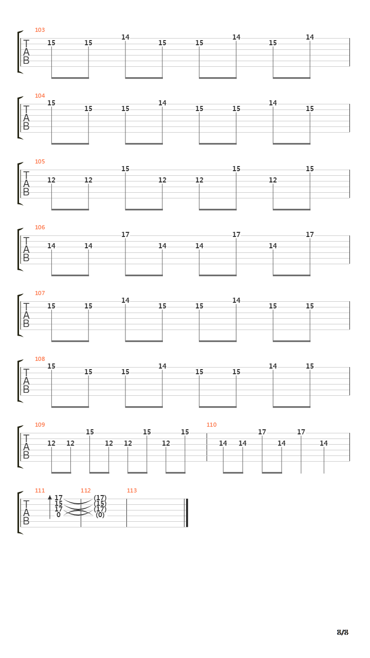 The Zephyr Song吉他谱